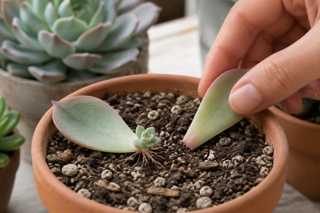 apprenez à bouturer une succulente à partir d’une feuille : étapes simples, conseils de préparation et astuces pour favoriser l’apparition de nouvelles racines.