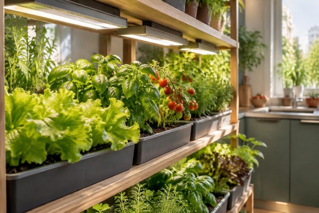 découvrez comment éclairer un potager d’intérieur pour favoriser la croissance de vos plantes grâce à une lumière adaptée et bien positionnée.