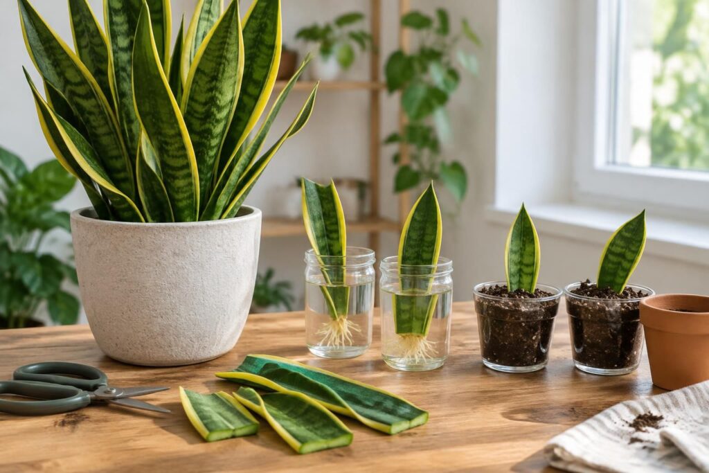 découvrez comment multiplier un sansevieria facilement par division des rhizomes ou bouturage de feuilles, avec les bons gestes pour réussir.